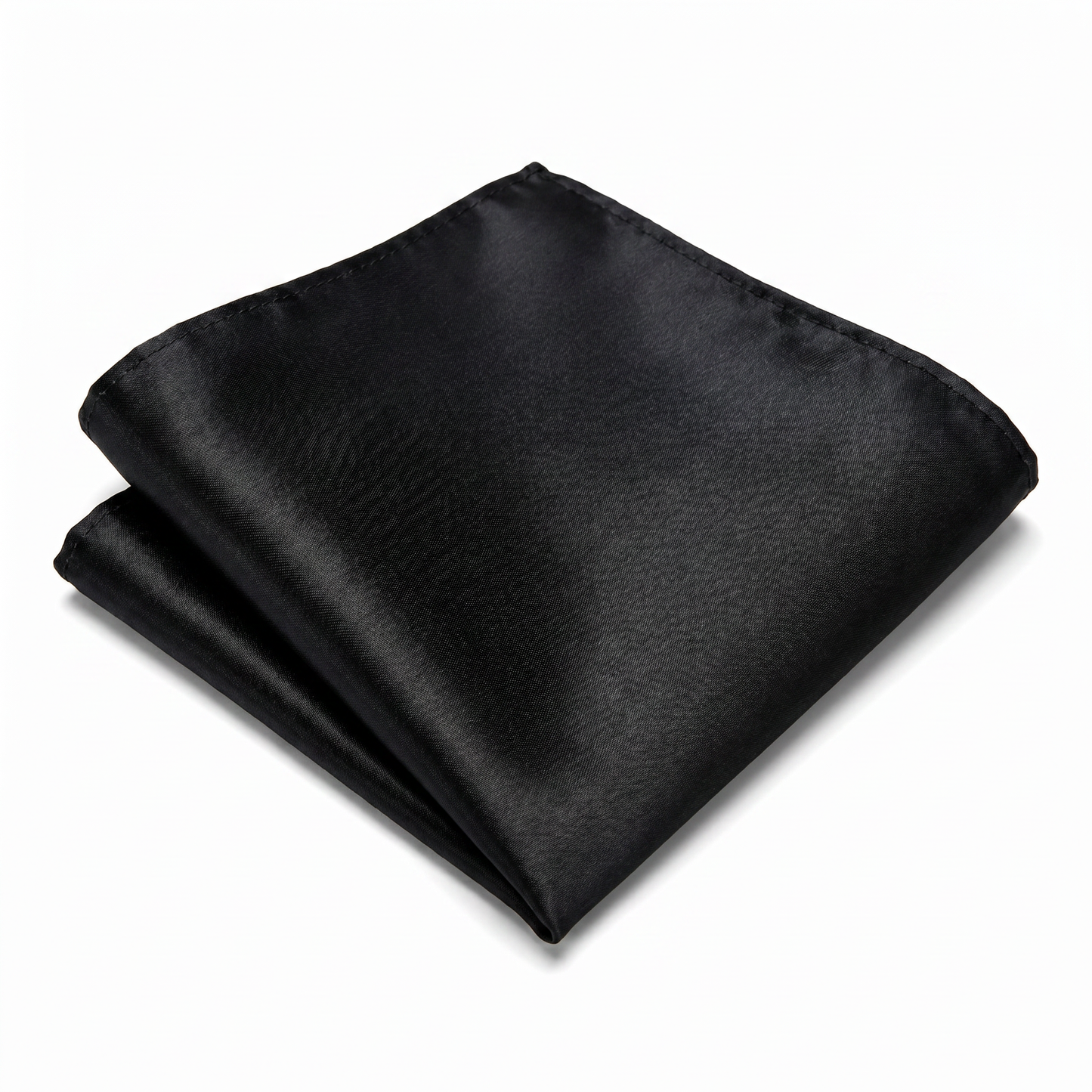 The Midnight Black Pocket Square