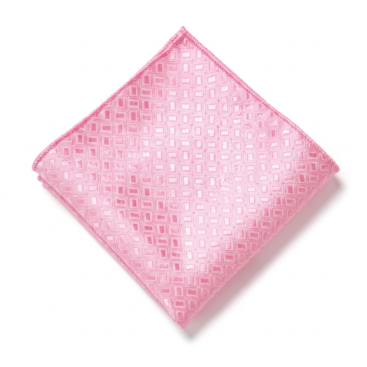 The Blush Lattice Pocket Square