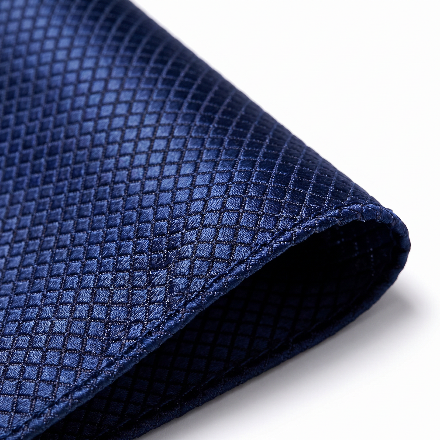 The Navy Textured Pocket Square