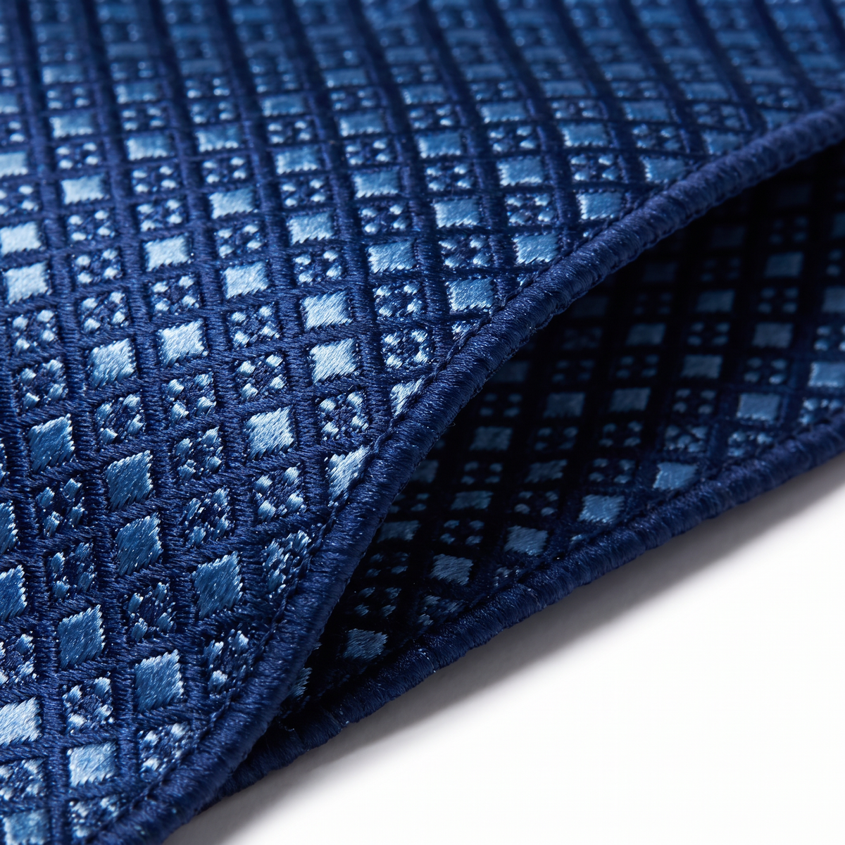 Midnight Blue Textured Pocket Square