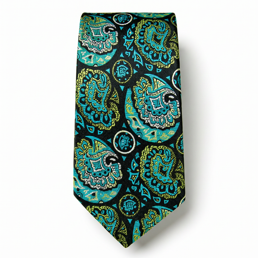 The Emerald Paisley Tie
