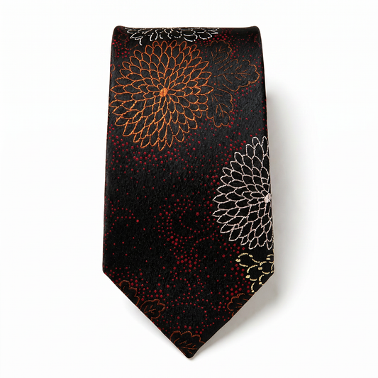 The Midnight Bloom Tie