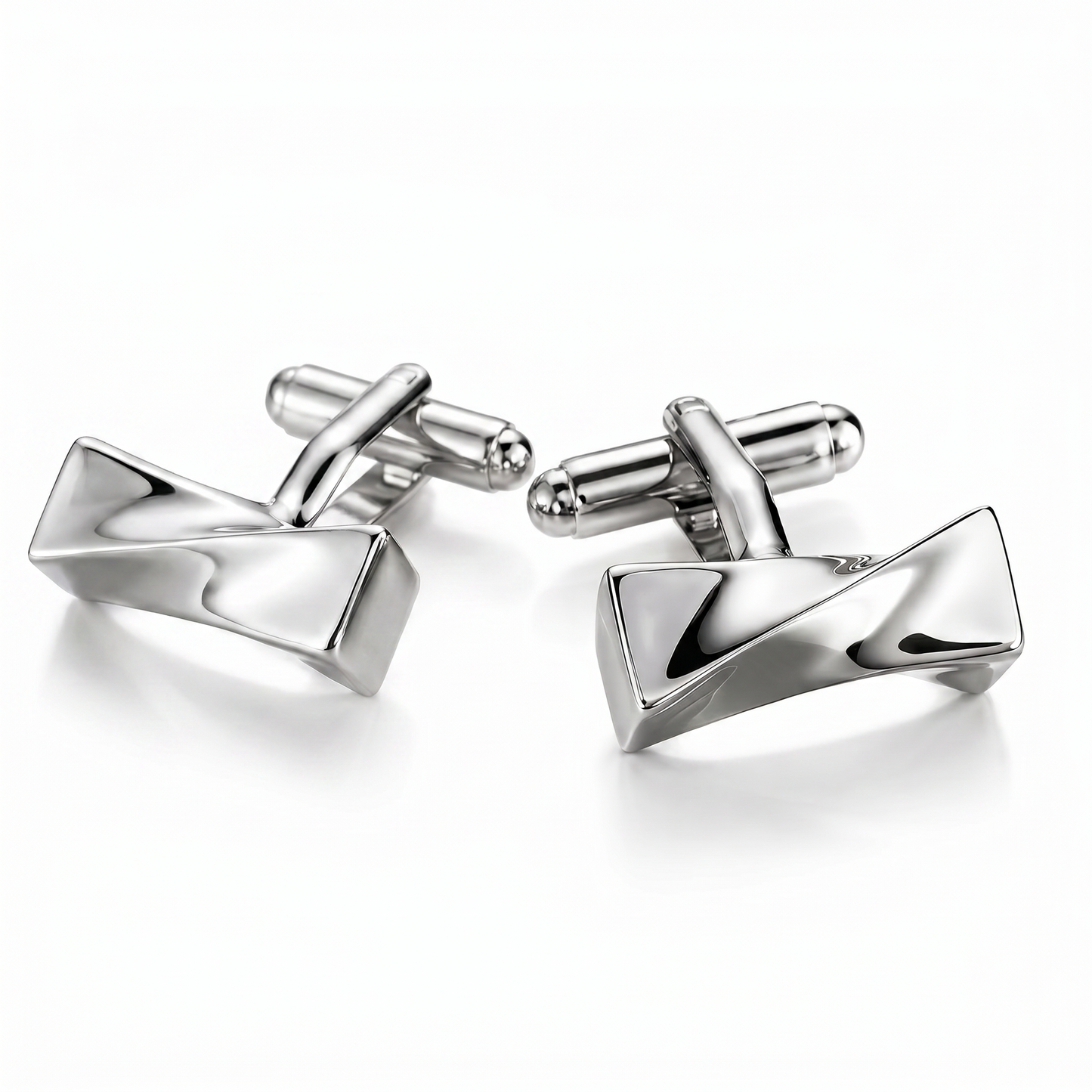 The Silver Fold Cufflinks