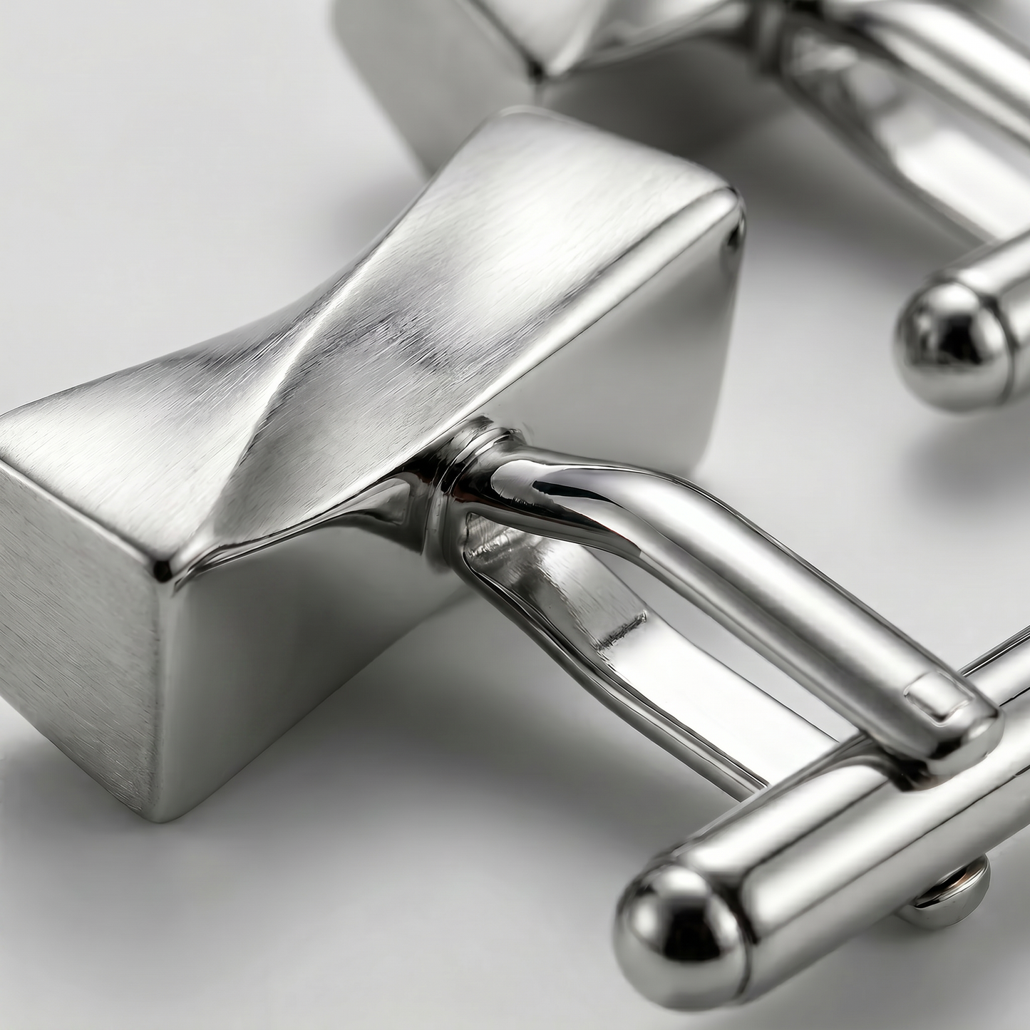 The Silver Fold Cufflinks
