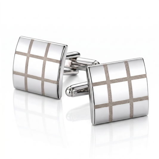 The Regent Grid Cufflinks