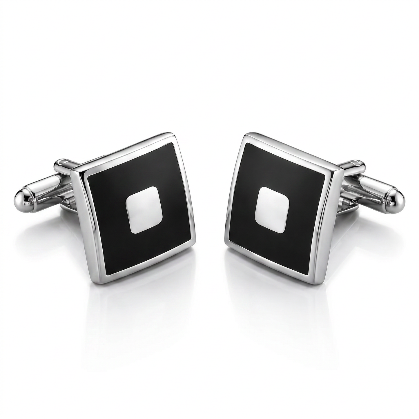 The Obsidian Square Cufflinks