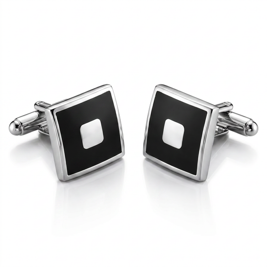 The Obsidian Square Cufflinks