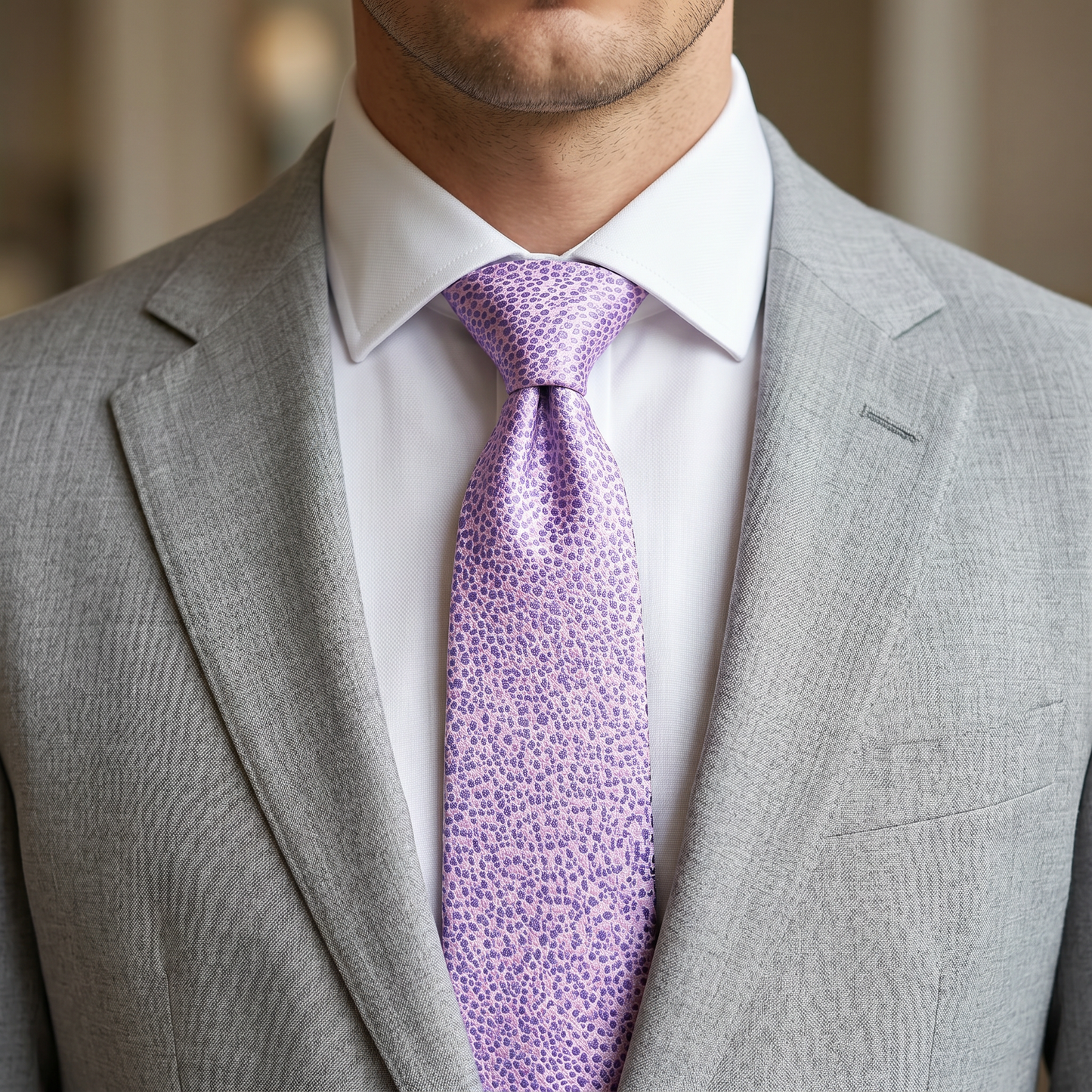 The Lavender Mosaic Tie