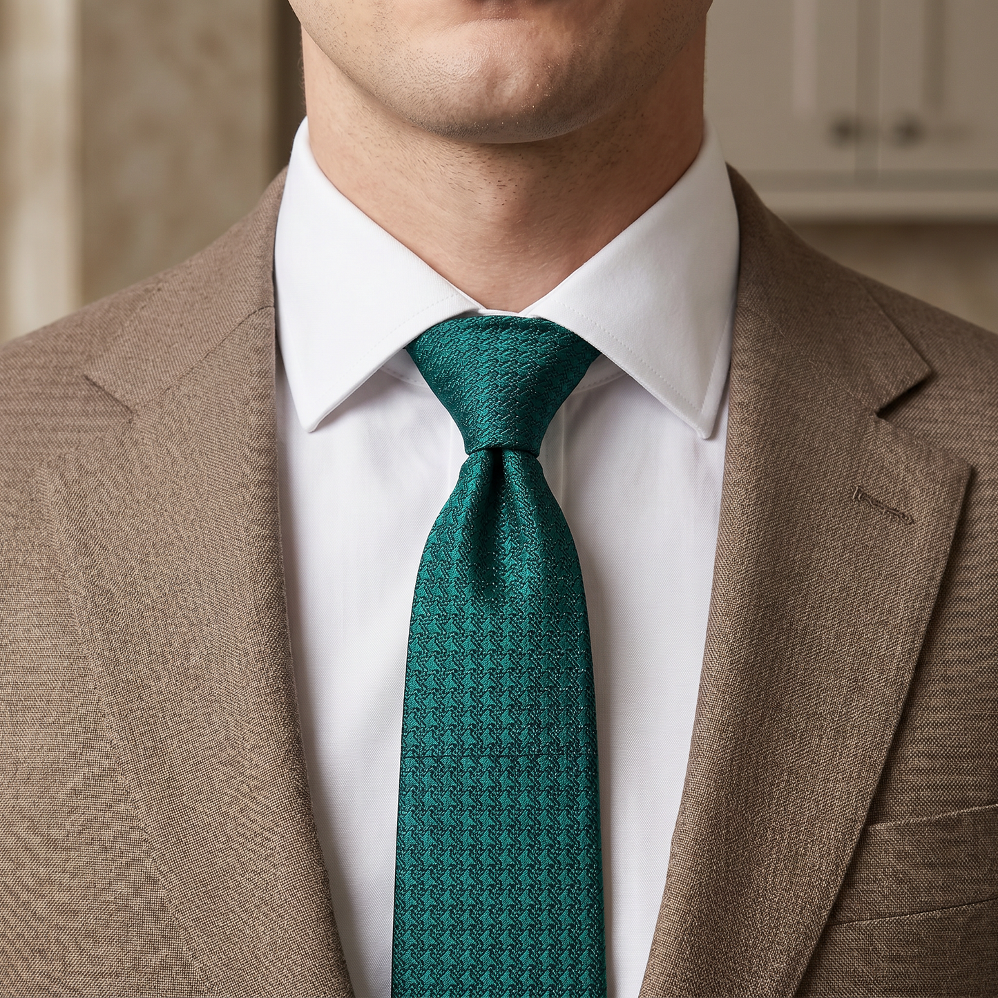 The Forest Green Textured Tie