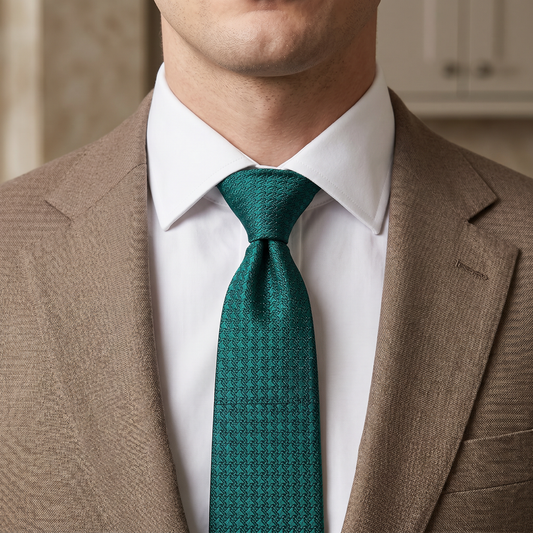 The Forest Green Textured Tie