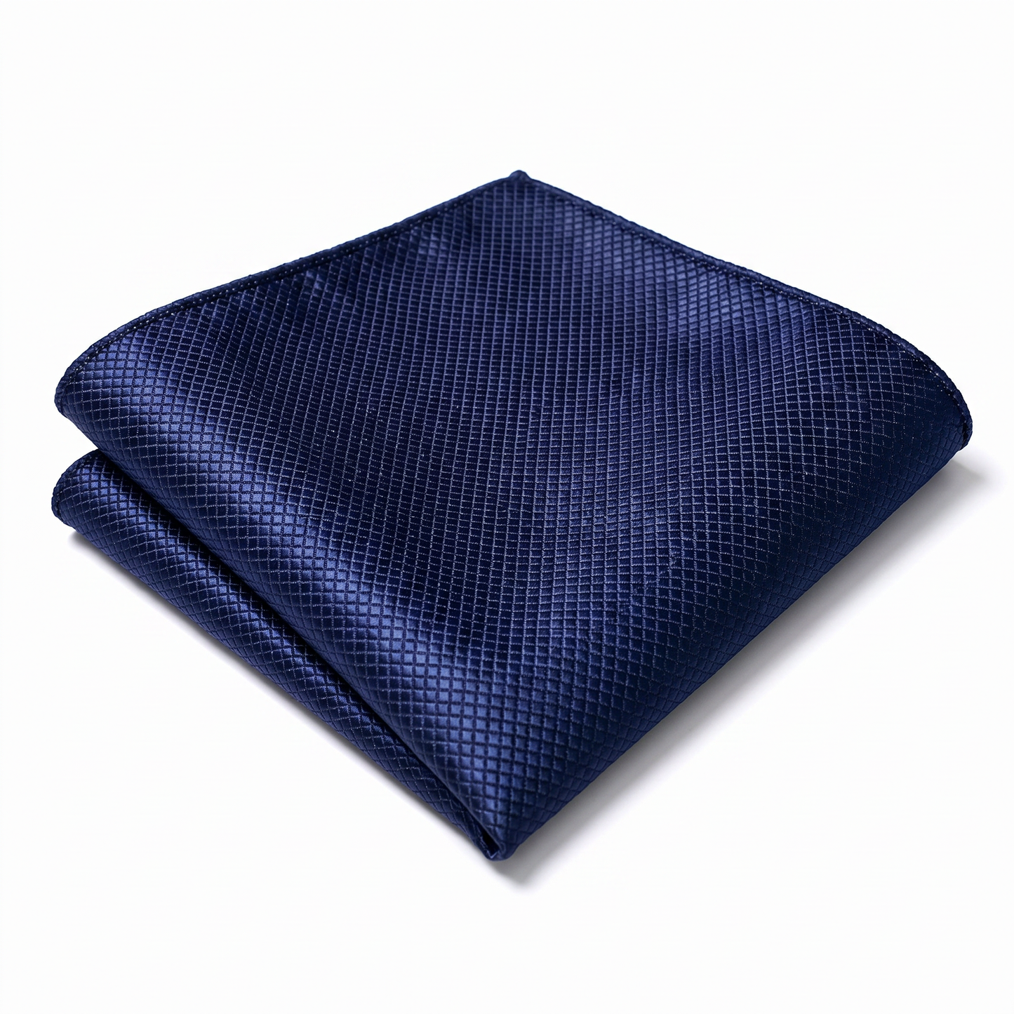 The Navy Textured Pocket Square