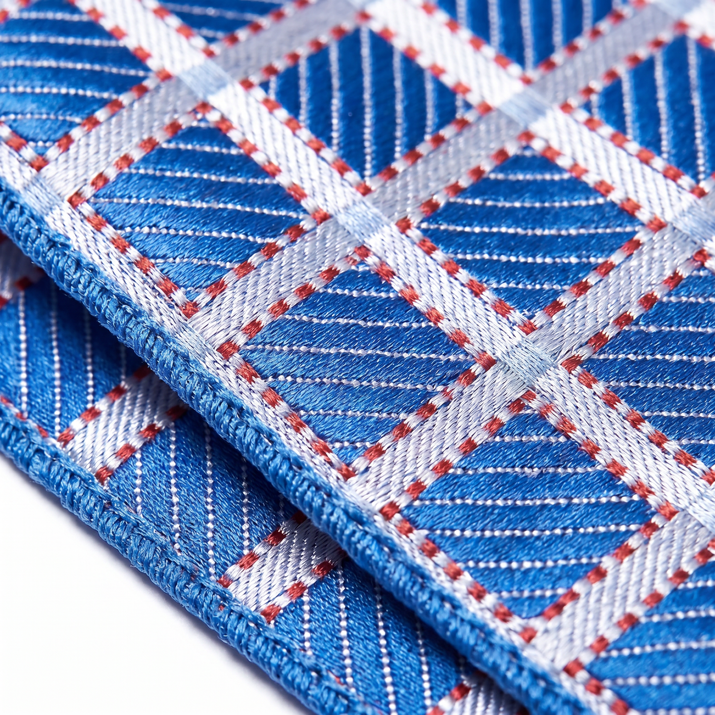 The Sky Blue Lattice Pocket Square