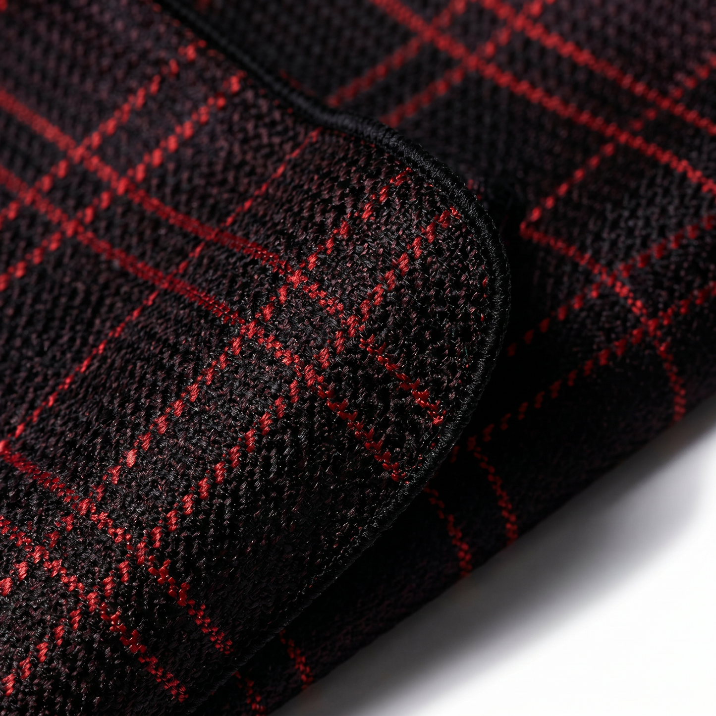 The Crimson Check Pocket Square