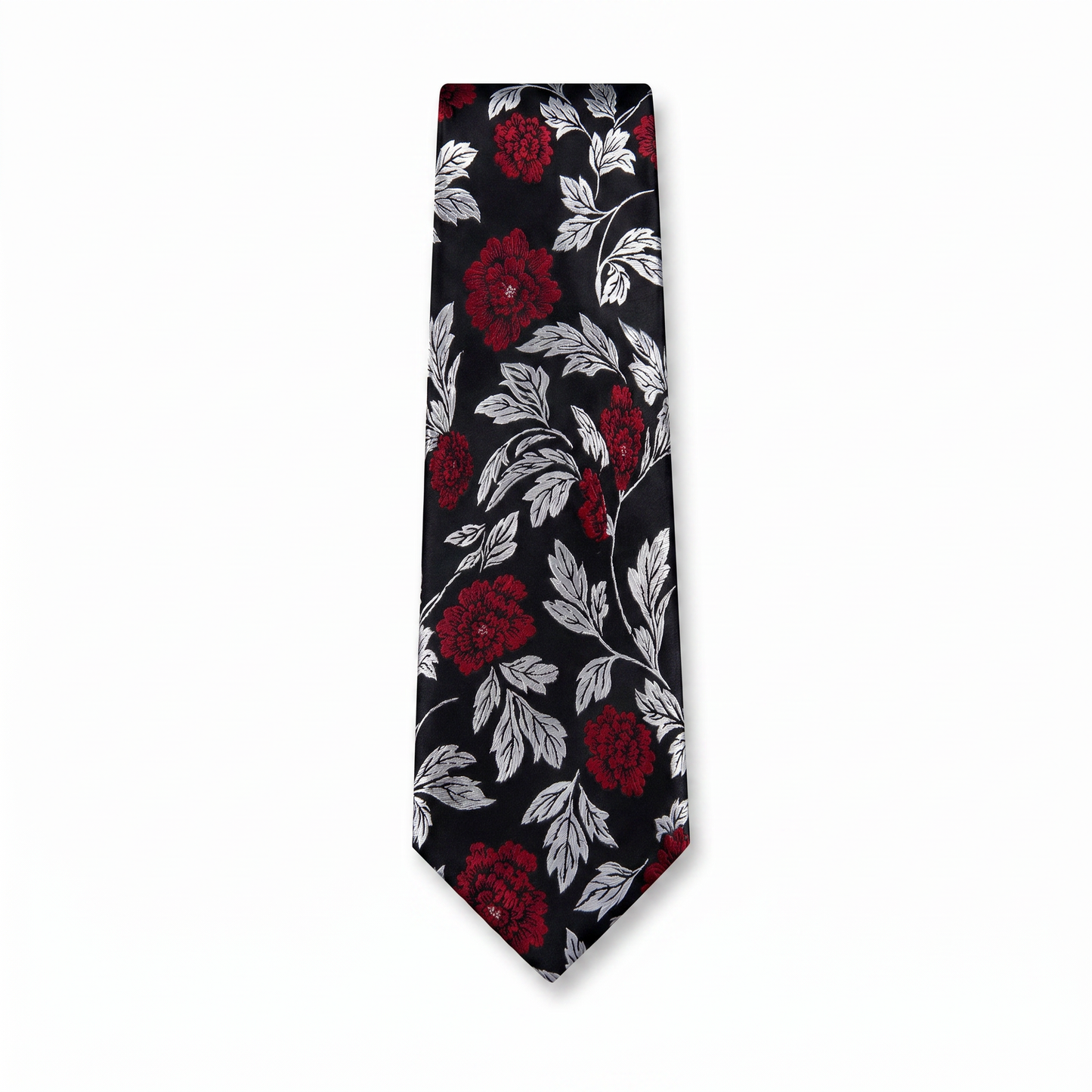 The Crimson Noir Floral Tie