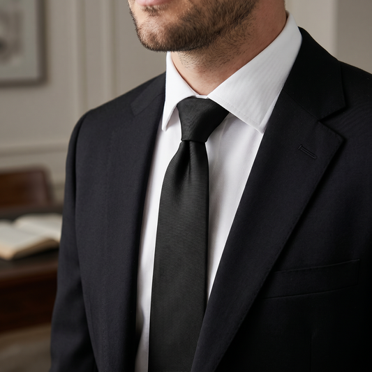 The Midnight Satin Tie