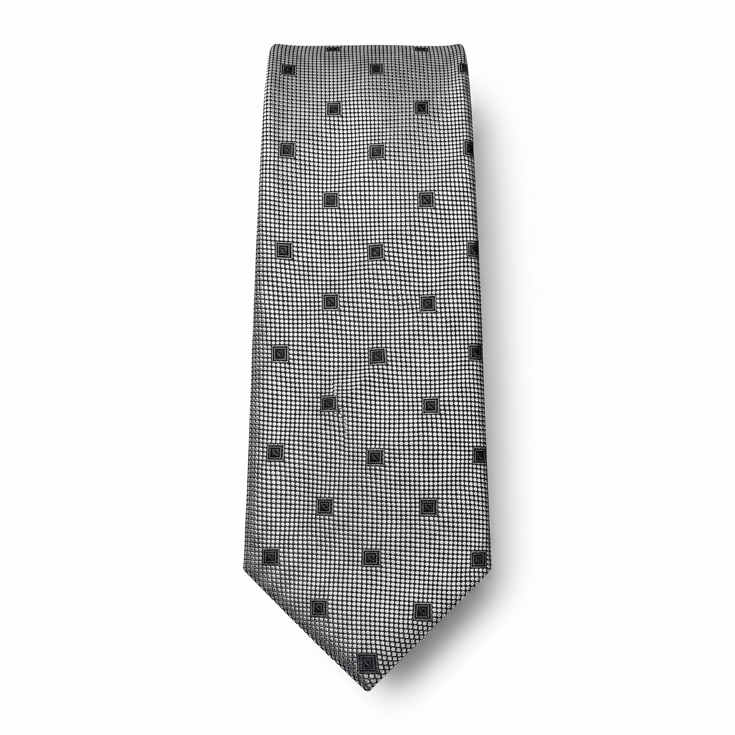 The Silver Micro-Dot Tie