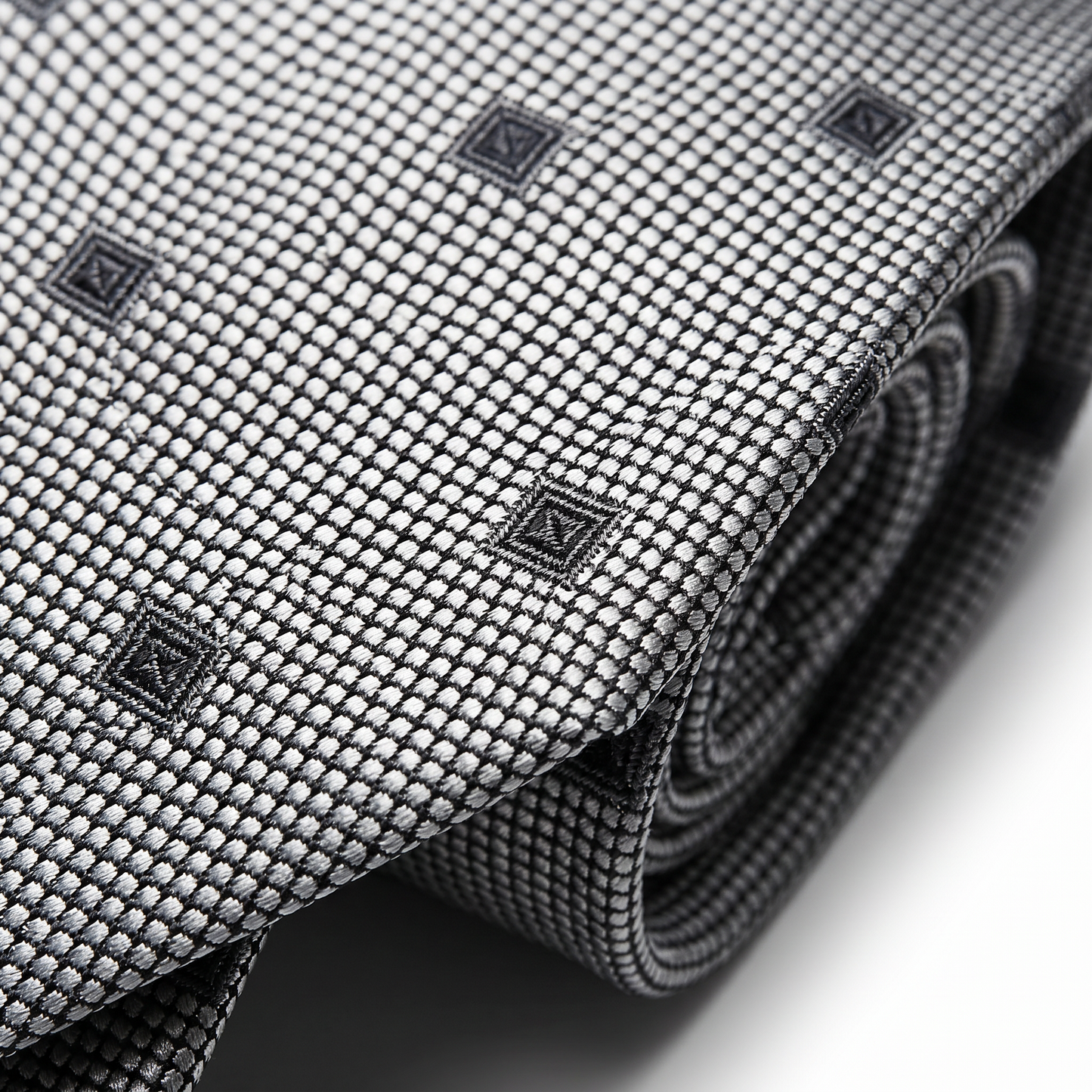 The Silver Micro-Dot Tie