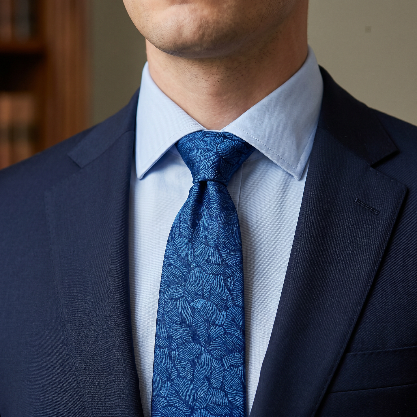 The Blue Botanical Tie