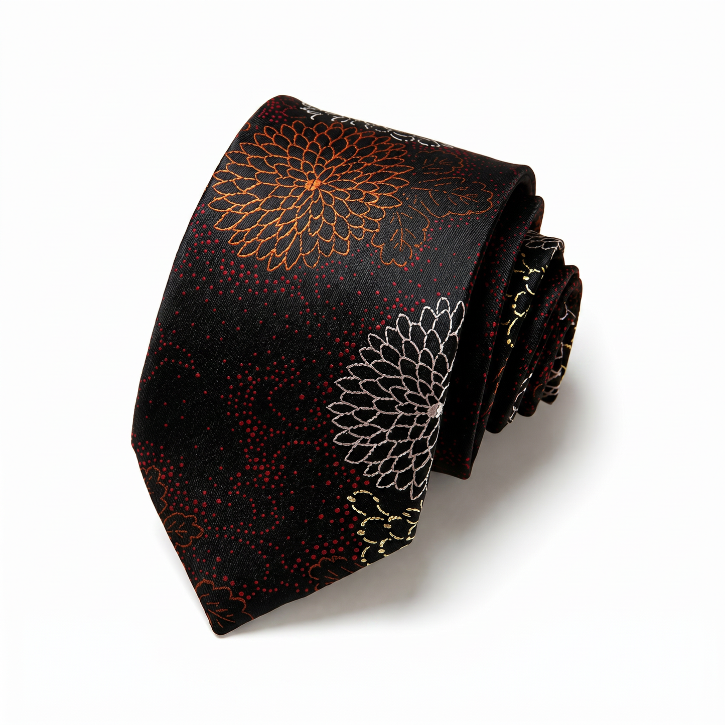 The Midnight Bloom Tie