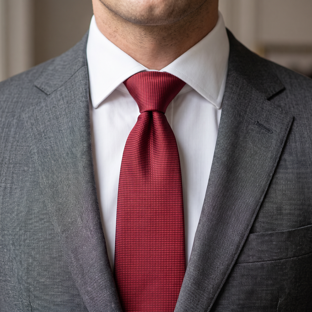 The Crimson Texture Tie