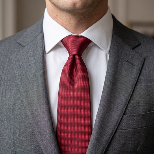 The Crimson Texture Tie
